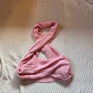 Pink halter top or infinity Scarf